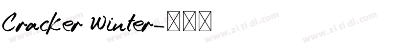 Cracker Winter字体转换